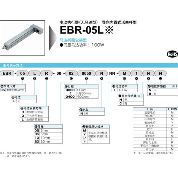 CKD喜開(kāi)理電動(dòng)執(zhí)行器（無(wú)馬達(dá)型）滑塊型EBR-05LL-00-200400NNN-F1CB